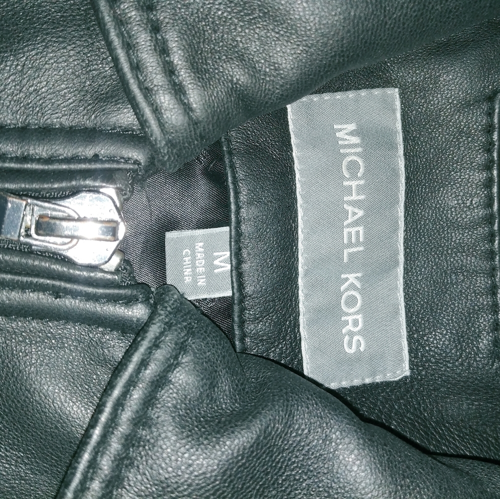 Michael Kors Leather Jacket - Picture 3 of 8